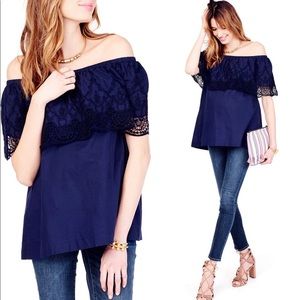 Ingrid & Isabel Maternity Off the Shoulder blouse